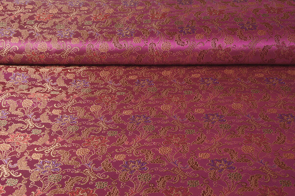 Brocade Paisley Asiara  Fuchsia