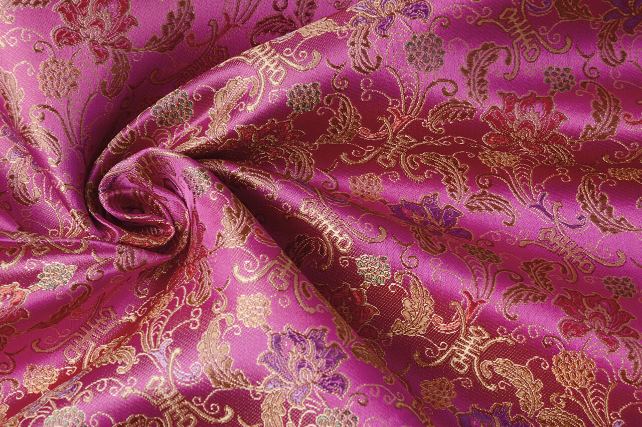 Brokat Paisley Asiara  Fuchsia