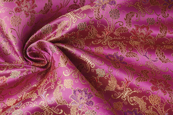 Brocade Paisley Asiara  Fuchsia