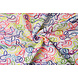 Velours Tissu Blanc avec Multicolore Veter Velours Tissu Blanc avec Multicolore Veter
