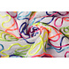 Velvet Tessuto Bianco con Multicolore Veter Velvet Tessuto Bianco con Multicolore Veter