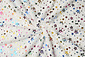 Pelliccia Sintetica Bianco Multicolore Lamina Stelle Pelliccia Sintetica Bianco Multicolore Lamina Stelle