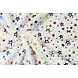 Fausse Fourrure Blanc Multicolore Film Métallisé Étoiles Fausse Fourrure Blanc Multicolore Film Métallisé Étoiles