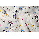 Piel Sintética Blanco Multicolor Foil Estrellas Piel Sintética Blanco Multicolor Foil Estrellas