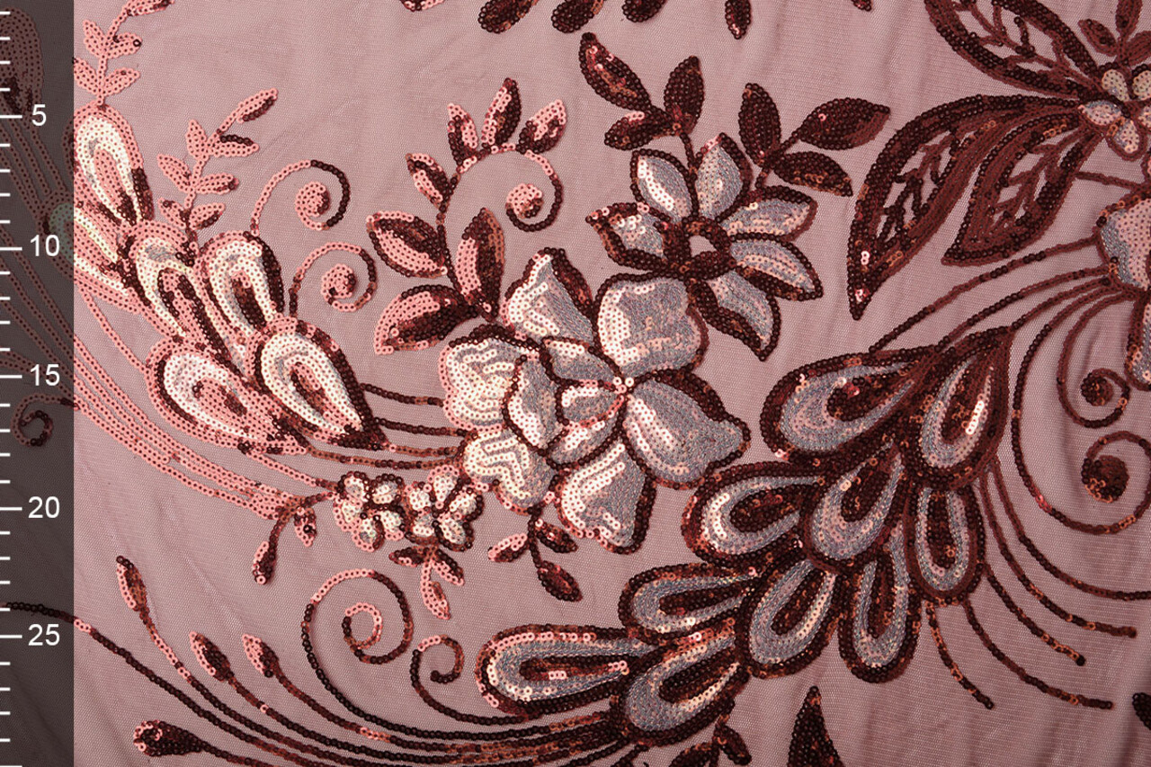 Pailletten auf Netz Jamella Bordeaux