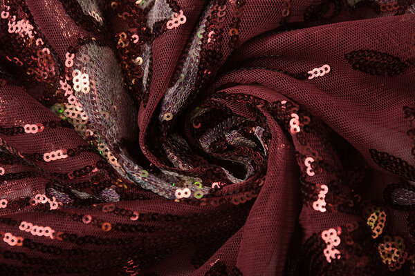 Pailletten auf Netz Jamella Bordeaux