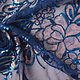 Sequins on Mesh Jamella Cobalt Blue