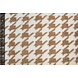 Teddy Tissu Pied de Poule Beige Marron Teddy Tissu Pied de Poule Beige Marron
