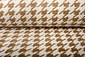 Teddy Tela Pata de Gallo Beige Marrón Teddy Tela Pata de Gallo Beige Marrón