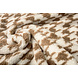 Teddy Tessuto Pied Il Poule Beige Marrone Teddy Tessuto Pied Il Poule Beige Marrone