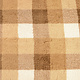 Curly Teddy Checkered Mocha Braun