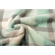 Teddy Tessuto Grande Quadri Verde Menta Teddy Tessuto Grande Quadri Verde Menta