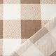 Curly Teddy Large Checkered Beige Taupe