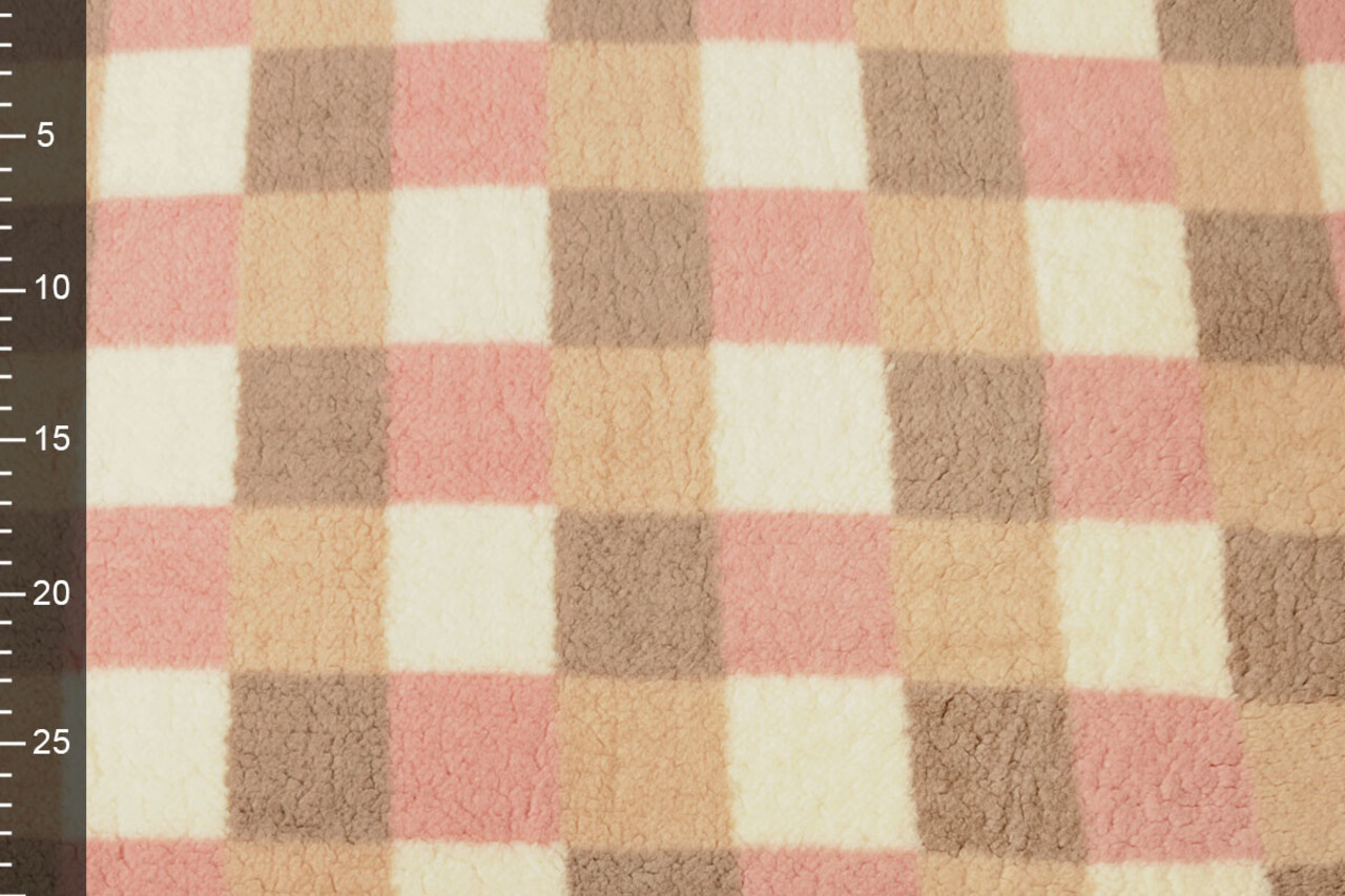 Curly Teddy Checkered Multicolor Curly Teddy Checkered Multicolor
