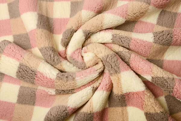 Curly Teddy Checkered Multicolor