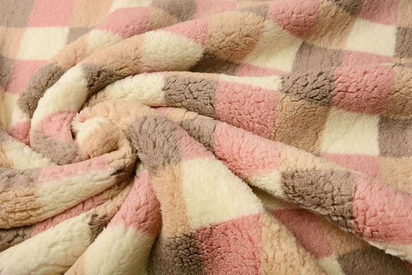 Curly Teddy Checkered Multicolor Curly Teddy Checkered Multicolor