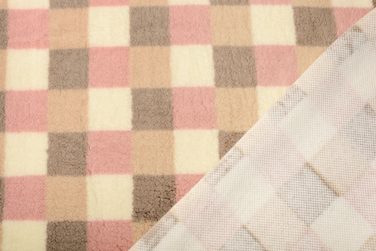 Curly Teddy Checkered Multicolor