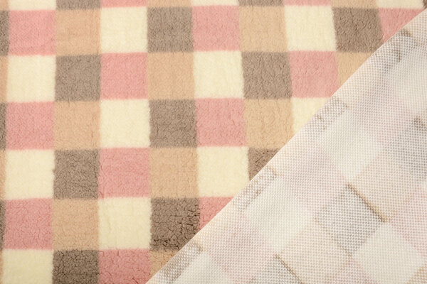 Curly Teddy Checkered Multicolor
