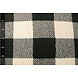 Teddy Tessuto Grande Quadri Crema Nero