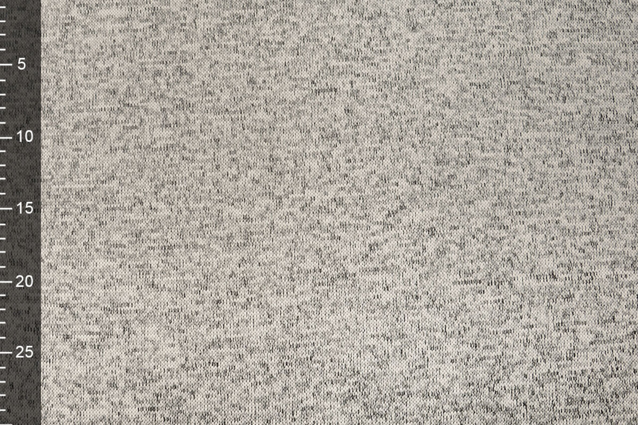 De Punto Tejido de Sudadera, Pelo Jaspeado Gris De Punto Tejido de Sudadera, Pelo Jaspeado Gris