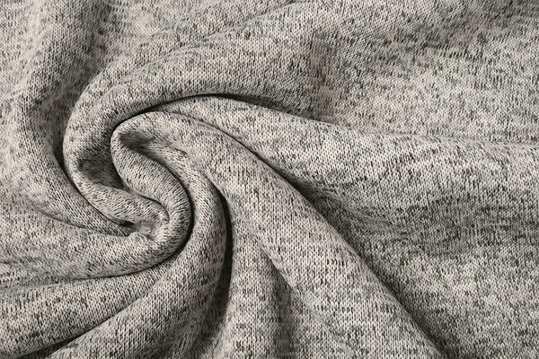 De Punto Tejido de Sudadera, Pelo Jaspeado Gris De Punto Tejido de Sudadera, Pelo Jaspeado Gris