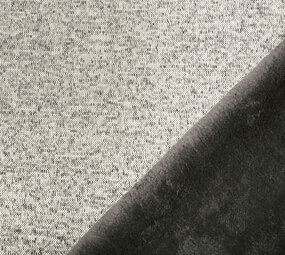 Sweatstoff Gestrickt, Bunt Melange Grau Sweatstoff Gestrickt, Bunt Melange Grau