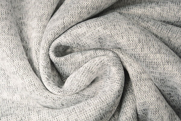 Knitted Jogging, Fur Melange Silver Knitted Jogging, Fur Melange Silver