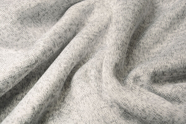 Tricoté Sweat, Fourrure Melange Argent Tricoté Sweat, Fourrure Melange Argent