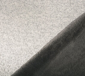 De Punto Tejido de Sudadera, Pelo Jaspeado Plateado De Punto Tejido de Sudadera, Pelo Jaspeado Plateado