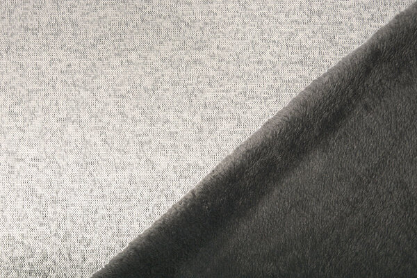 Tricoté Sweat, Fourrure Melange Argent Tricoté Sweat, Fourrure Melange Argent