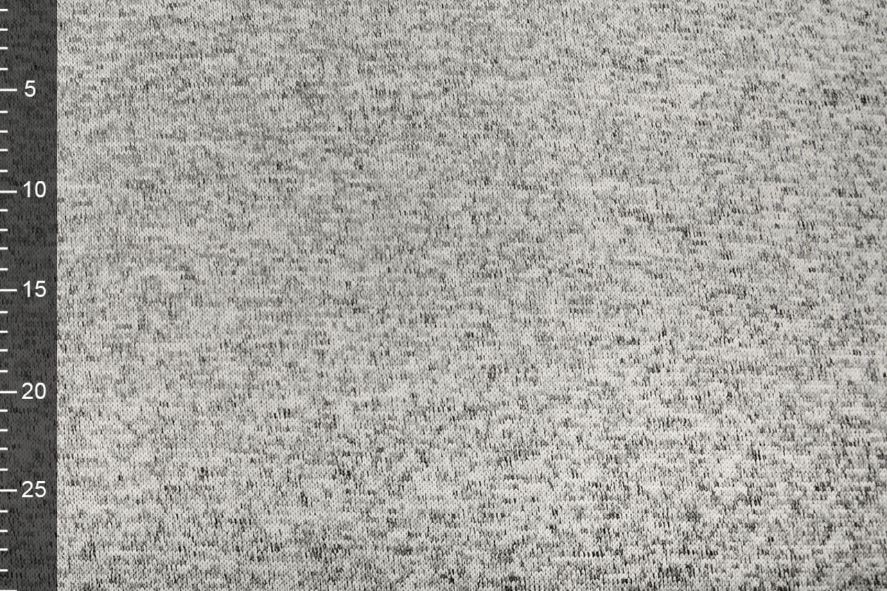 De Punto Tejido de Sudadera, Pelo Jaspeado Plateado Gris De Punto Tejido de Sudadera, Pelo Jaspeado Plateado Gris