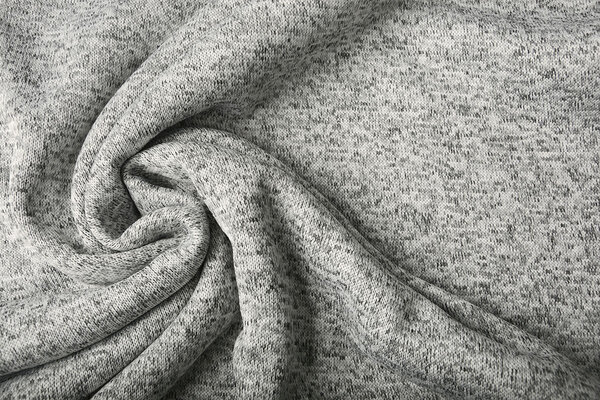 De Punto Tejido de Sudadera, Pelo Jaspeado Plateado Gris De Punto Tejido de Sudadera, Pelo Jaspeado Plateado Gris