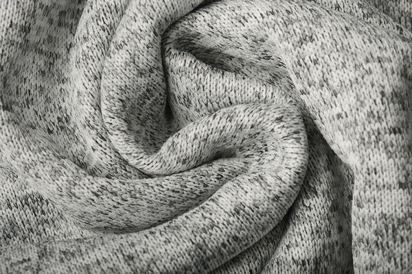Tricoté Sweat, Fourrure Melange Argent Gris Tricoté Sweat, Fourrure Melange Argent Gris