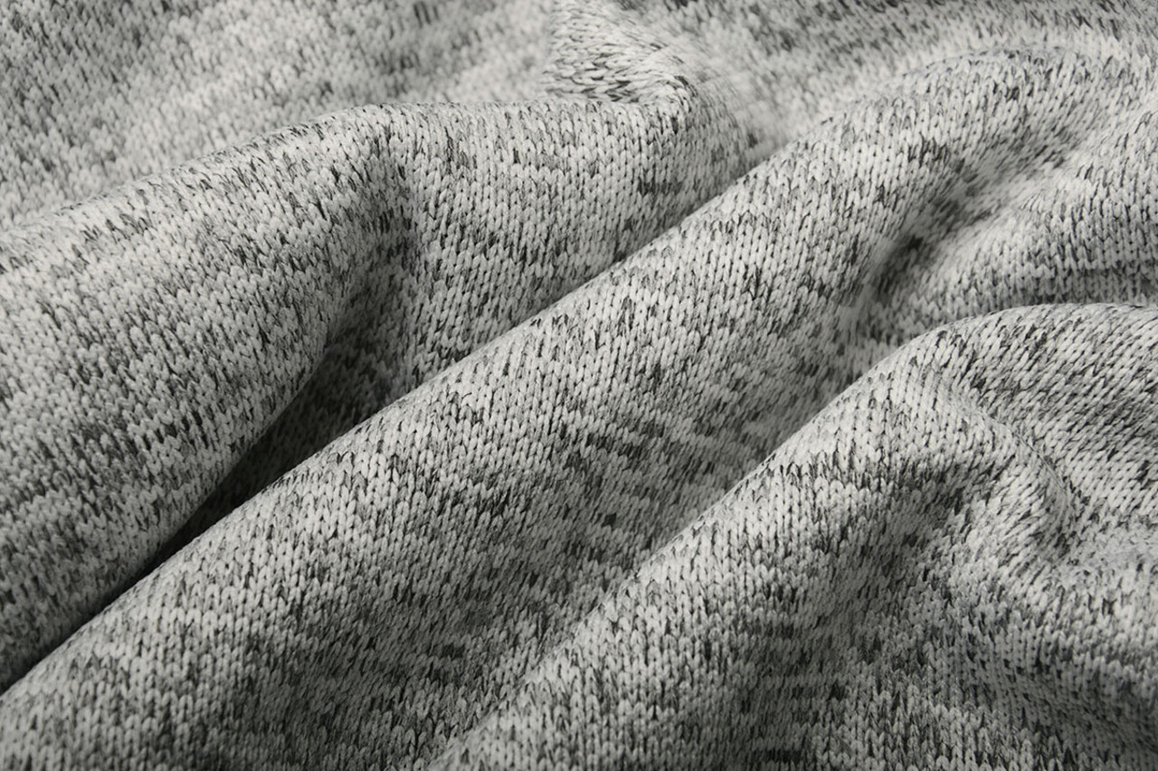 Tricoté Sweat, Fourrure Melange Argent Gris Tricoté Sweat, Fourrure Melange Argent Gris