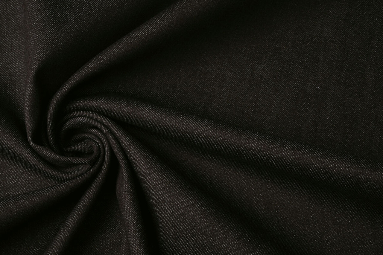 Unbleached Denim Jeans-Black