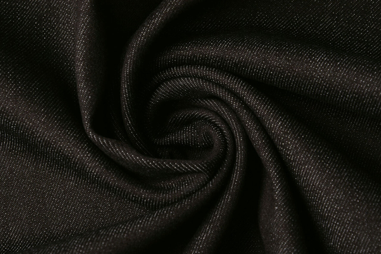 Unbleached Denim Jeans-Black