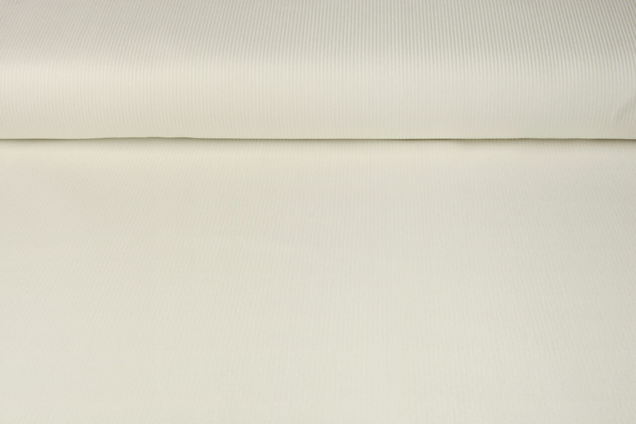 Ongebleekte Stretch Rib Stof Grof Ongebleekte Stretch Rib Stof Grof