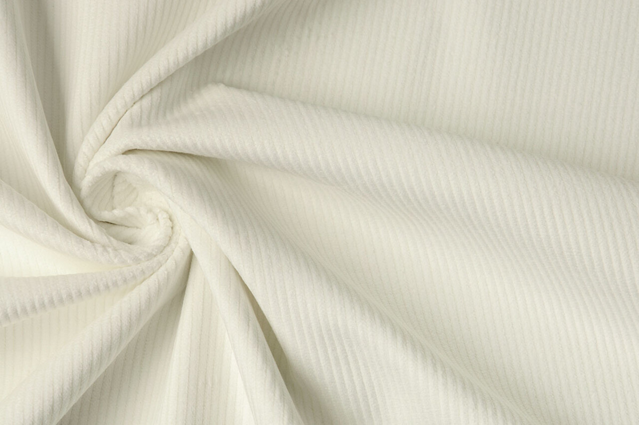 Unbleached Stretch Rib Fabric Coarse