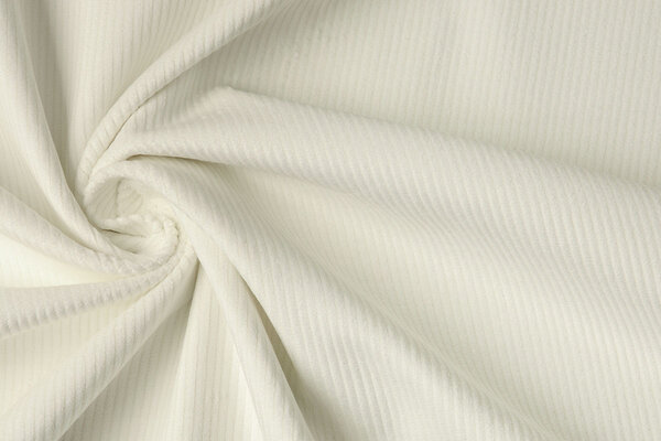 Unbleached Stretch Rib Fabric Coarse