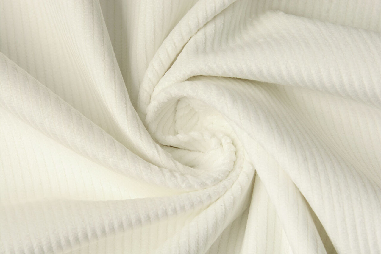 Unbleached Stretch Rib Fabric Coarse