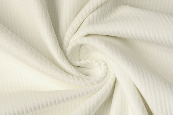 Unbleached Stretch Rib Fabric Coarse