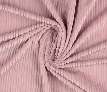 High and Low Rib Fabric Old Pink