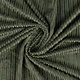 High and Low Rib Fabric Army Green