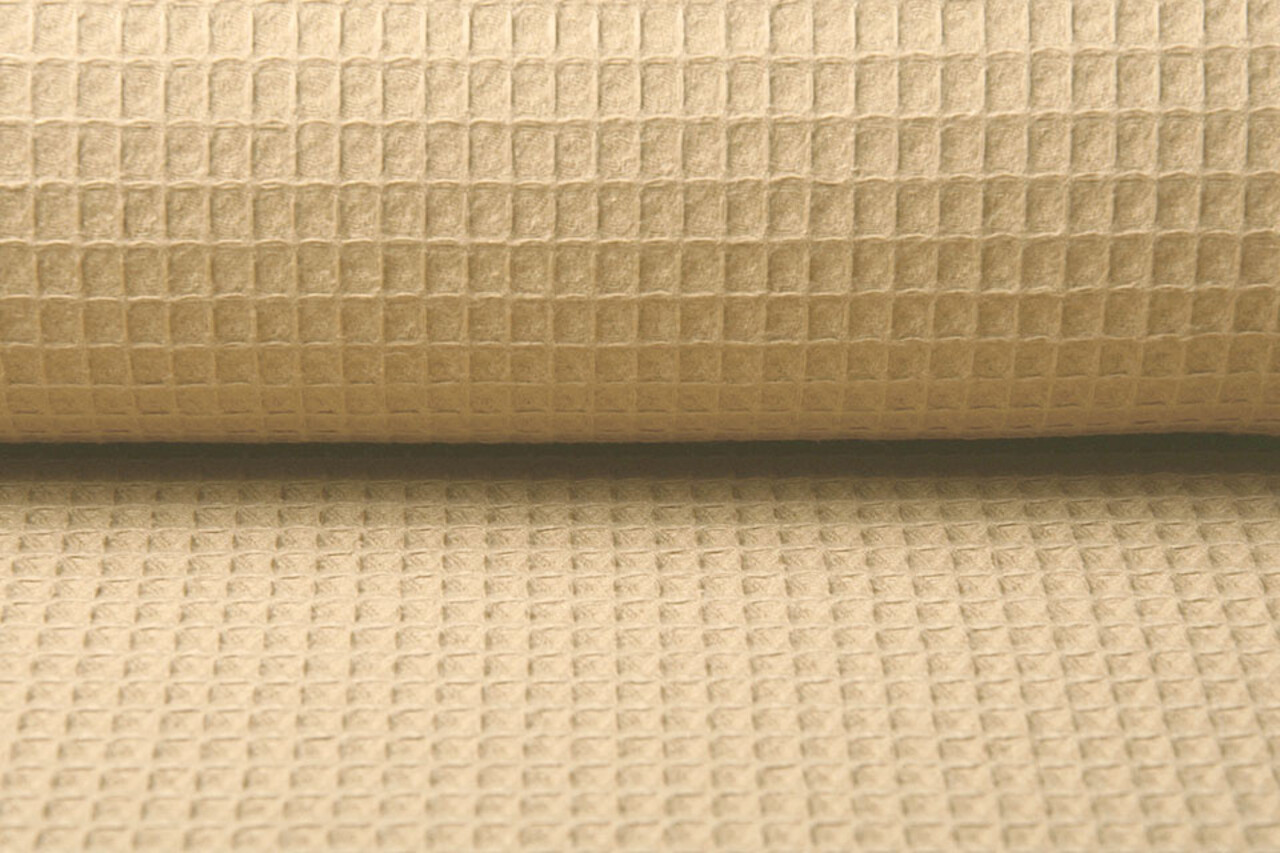 Oeko-Tex®  Waffelpiqué Baumwolle Champagne