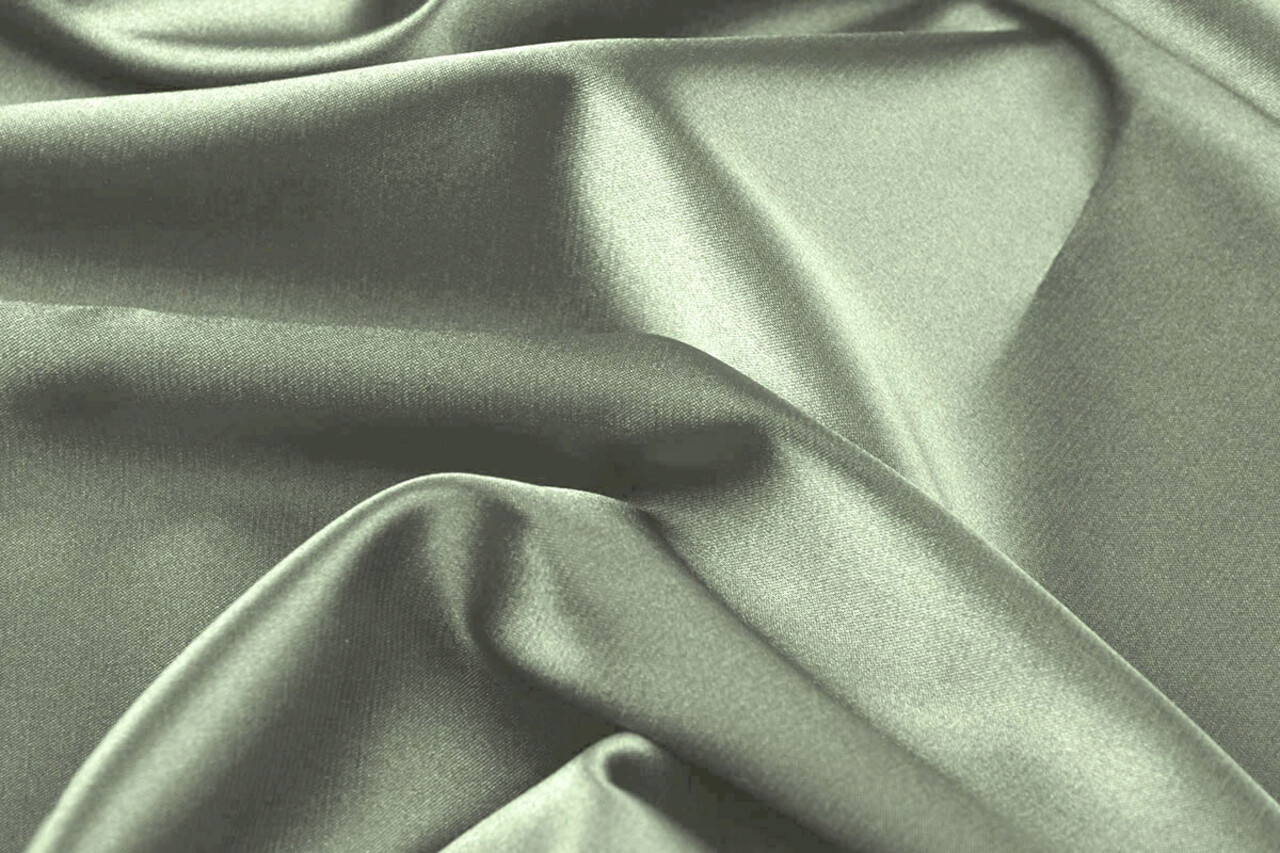 Stretch Satijn Oud Groen