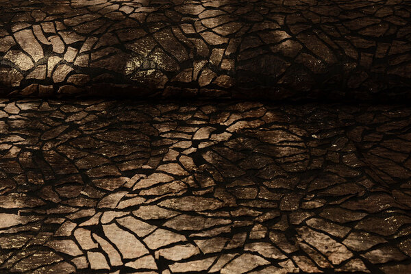 Jersey Glitter Fabric Tie Dye Brown