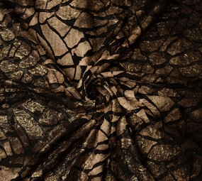 Jersey Glitter Fabric Tie Dye Brown