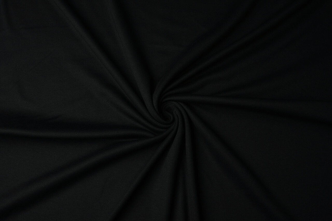 Viscose Punta Di Roma Geruwd Noir Viscose Punta Di Roma Geruwd Noir