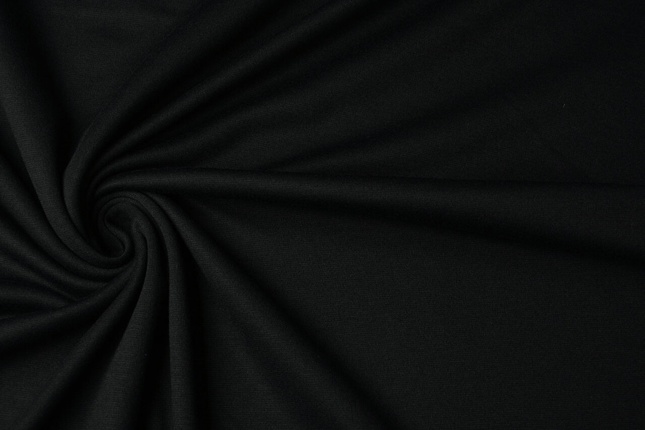 Viscose Punta Di Roma Roughened Black Viscose Punta Di Roma Roughened Black