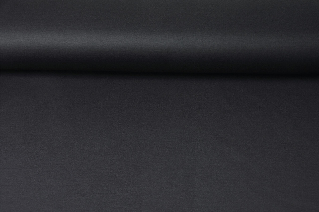 Viscose Punta Di Roma Geruwd Donker Grijs Viscose Punta Di Roma Geruwd Donker Grijs